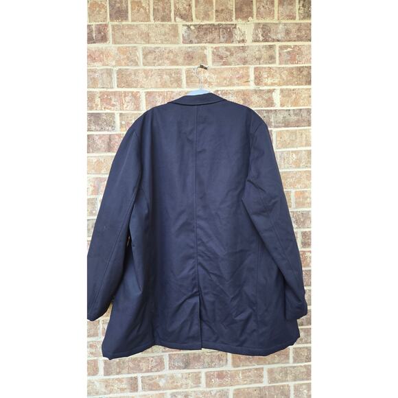 HART SCHAFFNER MARX Men's navy blue Hartsdale All Weather Raincoat size 48R - Picture 10 of 12